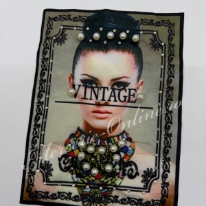 Aplicatie Textila, cca 27x20cm, (la bucata) Cod:3812