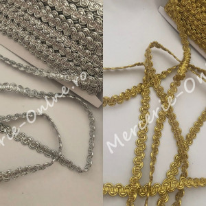 Banda Pasmanterie Lurex, cca 1.3cm (13metri/rola) Cod:0589