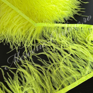 Banda pene strut, Galben Neon, (la metru) Cod:2591 - Img 2