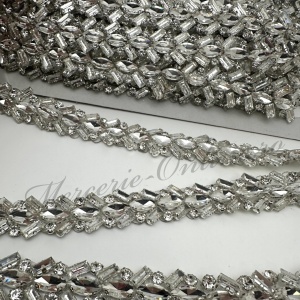 Banda Termoadeziva cu Cristale, Crystal, 2cm (la metru) Cod:3616 - Img 2