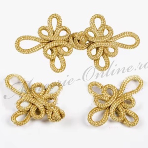 Brandenburg textil lurex, 8.5x4cm, (la bucata) Cod:3893 - Img 4