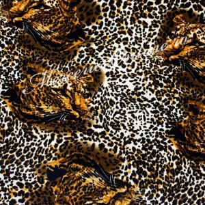 Catifea Elastica Imprimata Animal Print, 1.50m (la metru) Cod:1446 - Img 2