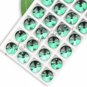 Cristale de cusut sticla, Emerald, 10mm (6bucati/pachet) Cod:3414