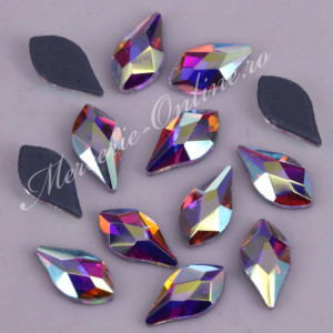 Cristale de Lipit forma Lacrima, 4x8mm, (20bucati/pachet) Cod:2287 - Img 3