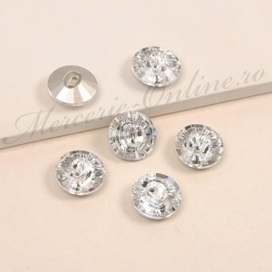 Nasturi Bijuterie, 16mm, Crystal, (4bucati/set) Cod:3320