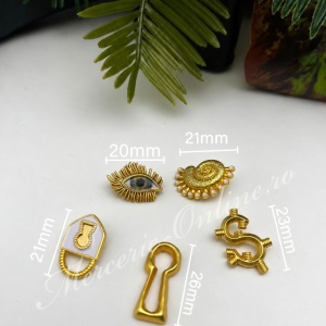 Nasturi Metalici, Mix (5bucati/set) Cod:4143