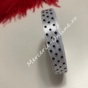 Panglica satin cu buline, latime 1.2cm, (23metri/rola) Cod:1243 - Img 3