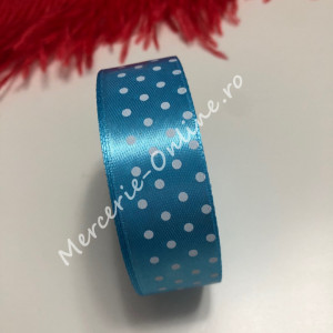 Panglica satin cu buline, latime 2.5cm, (23metri/rola) Cod:1246 - Img 5