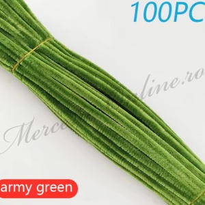 Sarma Plusata Colorata, Verde Militar, (100bucati/set) Cod:3943