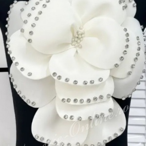 Aplicatie Floare 3D din Scafandru, 28x38cm (la bucata) Cod:3273 - Img 2