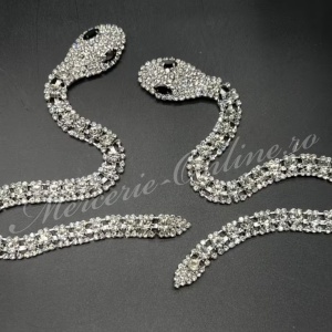 Aplicatie Sarpe cu Strasuri, 20.5x1cm (la bucata) Cod:3961