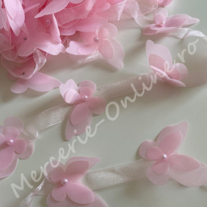 Banda fluturi din organza, mai multe culori disponibile (la metru) Cod:1337 - Img 3