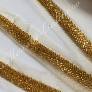 Banda pasmanterie margele, cca 1.8cm (la metru) Cod:2016 - Img 2