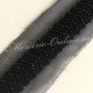 Banda pasmanterie margele, cca 1.8cm (la metru) Cod:2411 - Img 2