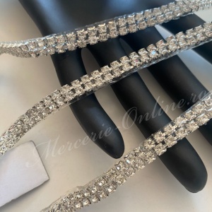 Banda Termoadeziva cu Cristale, Crystal, 0.8cm (la metru) Cod:3453