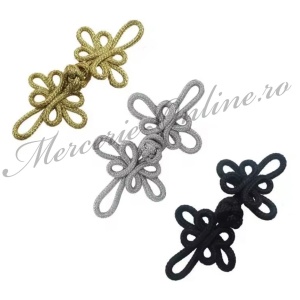 Brandenburg textil lurex, 8.5x4cm, (la bucata) Cod:3893