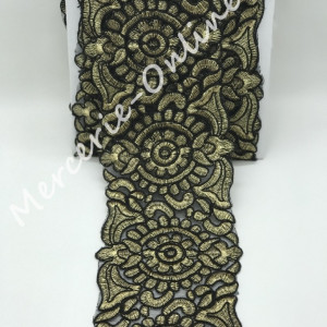 Dantela Brodata cu Lurex, cca 10cm (la metru) Cod:0642