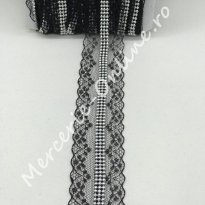 Dantela Sintetica cu Aplicatie Plastic,cca 3.5cm, mai multe culori disponibile (9metri/rola) Cod:0168