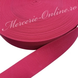 Elastic Lat Colorat, Roz Neon, 60mm (la metru) Cod:3873