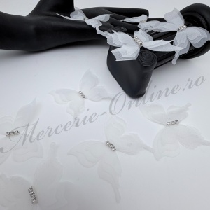 Fluturi Organza cu Stras, (la bucata) Cod:4136 - Img 3
