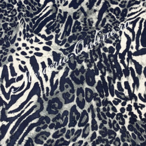 Material textil Bumbac cu Lycra Imprimat Animal Print, 1.60m (la metru) Cod:1546 - Img 3