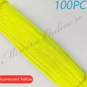 Sarma Plusata Colorata, Galben Neon, (100bucati/set) Cod:3948