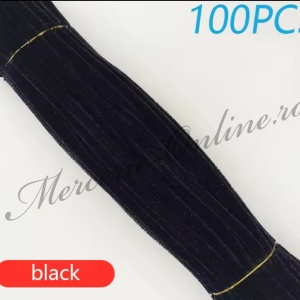 Sarma Plusata Colorata, Negru, (100bucati/set) Cod:3940