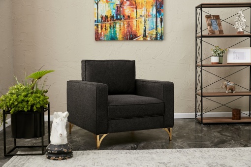 Canapea Berlin - Anthracite, Gold