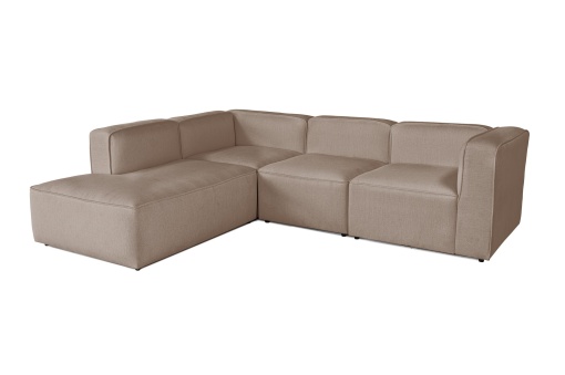 Canapea pe colț More Pars (M4-M2-M1-M2) - Cappuccino