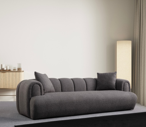 Canapea Puffy 3 Plain - Anthracite