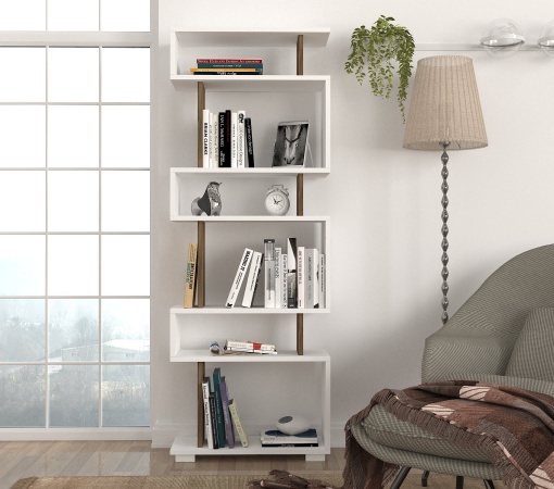 Raft Blok - White, Walnut