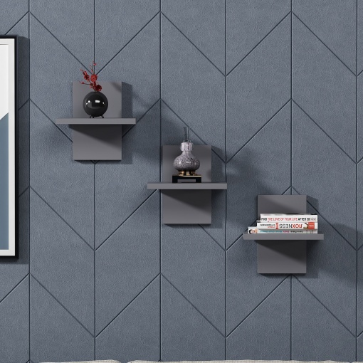 Raft perete Quincy - Anthracite