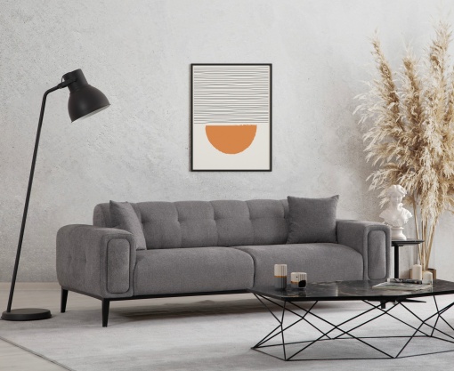 Canapea Extensibila Athena 3 Locuri - Light Grey