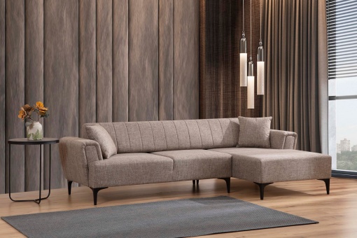Canapea Extensibila Hamlet Right - Light Brown