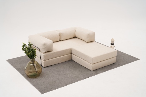 Canapea pe colț Comfort Mini - Cream