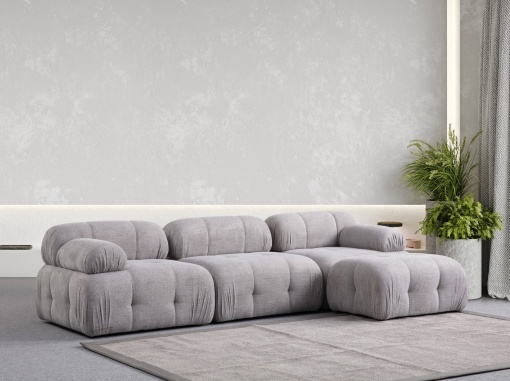 Canapea pe colț Petite 3 - Light Grey