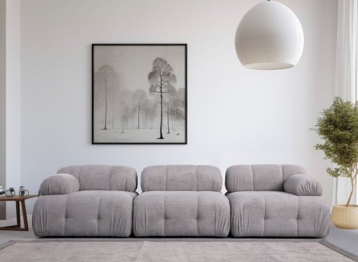 Canapea Petite 3 - Light Grey