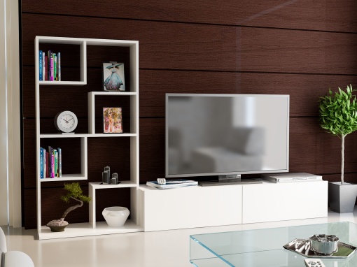 Comoda TV Bare - White