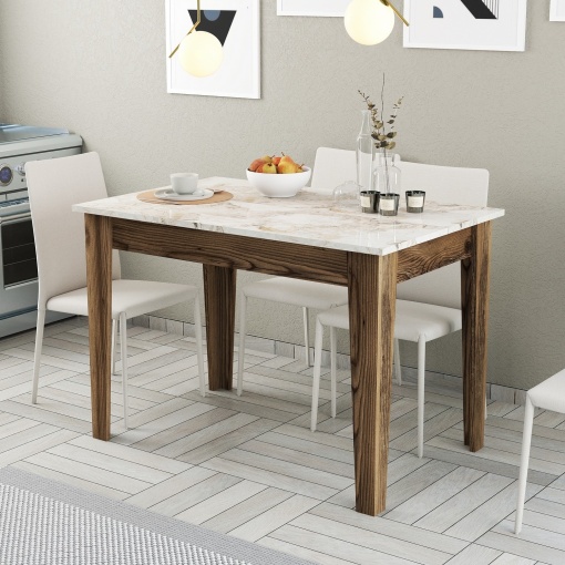Masa de Bucatarie Kiev 506 - Walnut, White
