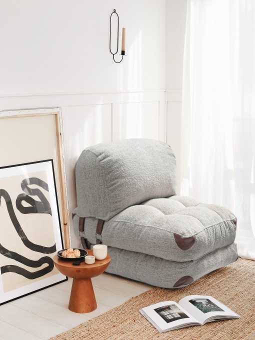 Canapea Extensibila Fold Teddy - Grey