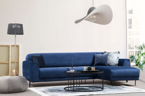 Canapea Extensibila Image Corner Right ( L3-Chl ) - Navy Blue