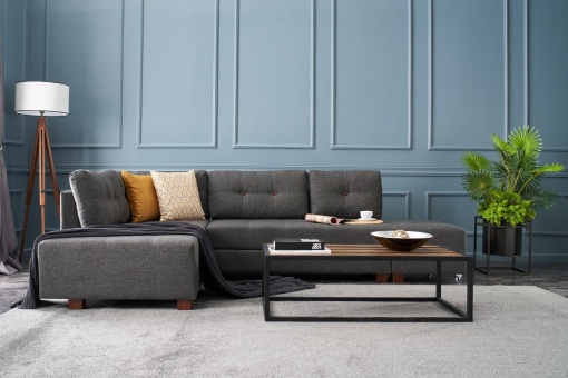 Canapea Extensibila Manama Corner Sofa Bed Left - Anthracite