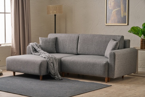 Canapea Extensibila Mane Left - Grey