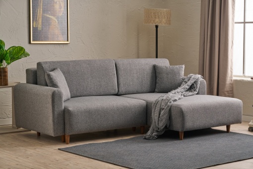 Canapea Extensibila Mane Right - Grey