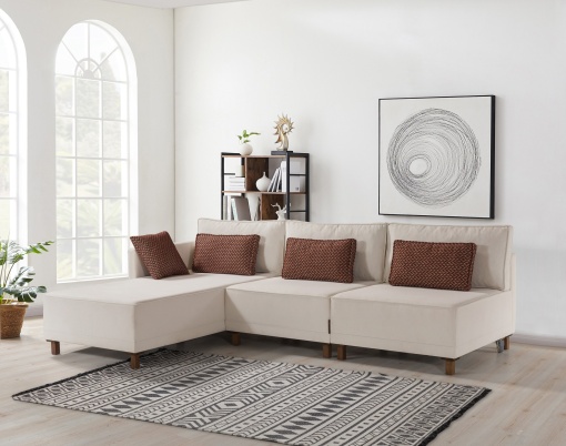 Canapea Extensibila Matris Left - Beige