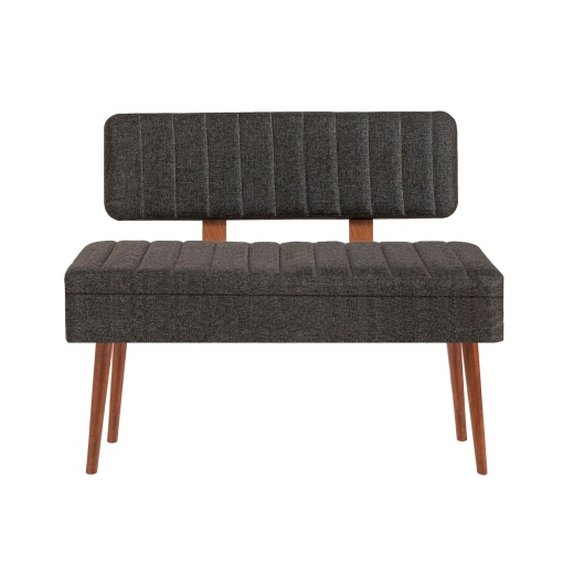 Banca Tapițata Vina 1053 - 1 - Anthracite, Walnut