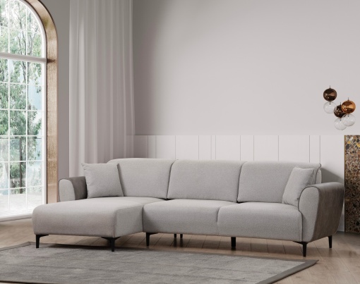 Canapea Extensibila Aren Left - Grey