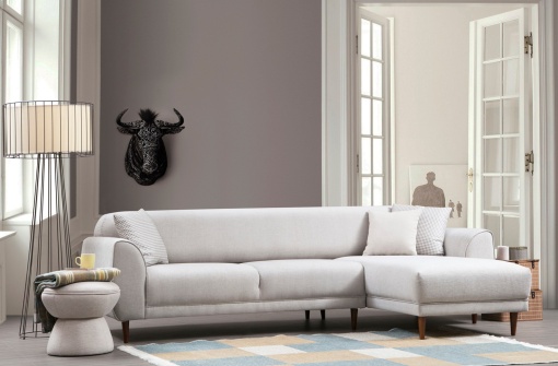 Canapea Extensibila Image Corner Right ( L3-Chl ) - Beige