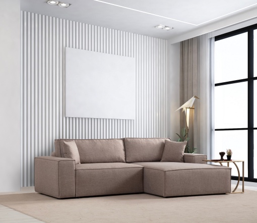 Canapea Extensibila Pırlo Corner Right - Brown