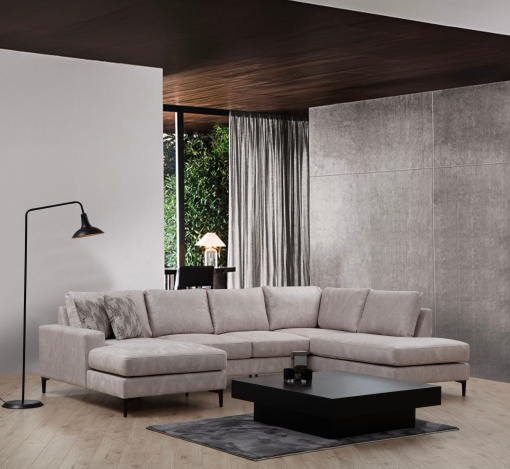 Canapea pe colț Porto Corner (CHL-02-C-EOT) - Beige